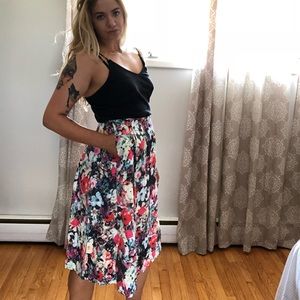 Floral A-Line Skirt